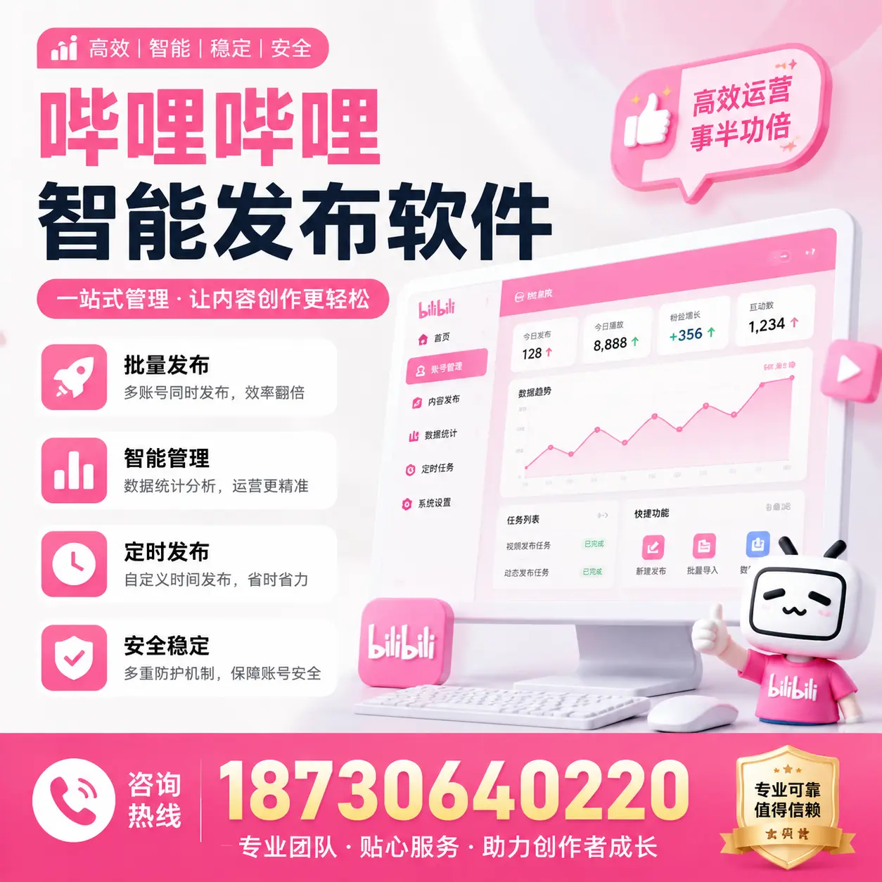 如何评估哔哩哔哩智能发布软件的ROI？南充 企业必读